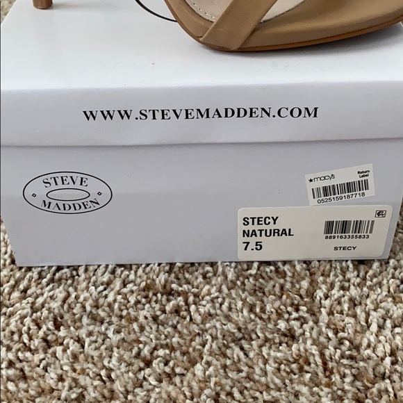 Steve Madden Stecy Neutral Sandals - Picture 3 of 5